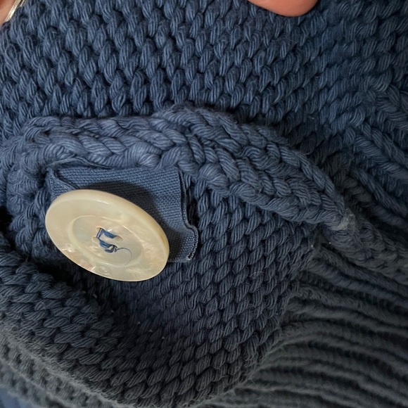 Babaa no16 cotton cardigan deep water dark Blue Women's Sweater - OS - Picture 9 of 15